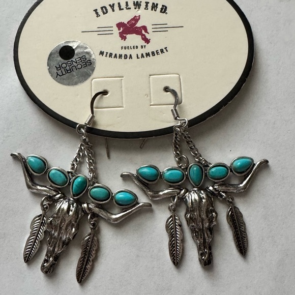 Idyllwind Jewelry - IDYLLWIND- - Silver Skull TQ Earring